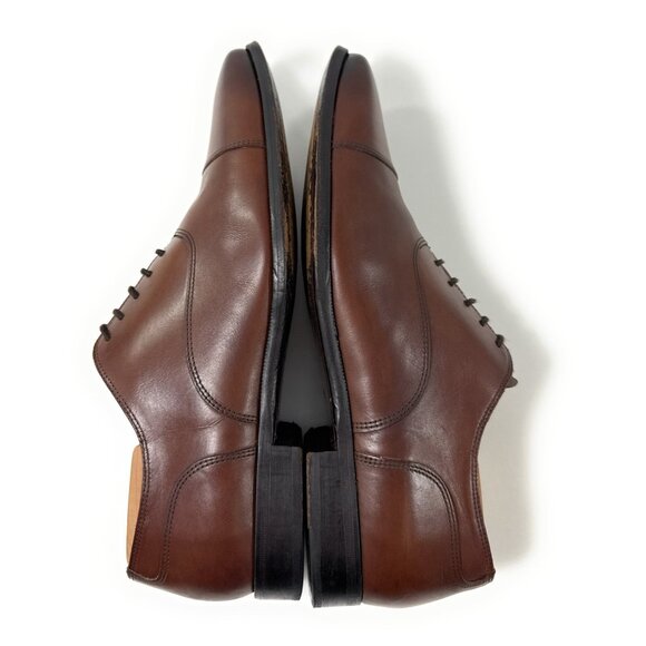 Suitsupply Cap Toe Brown Leather Oxford Dress Shoes Size 44.5 US 11.5 main image 7